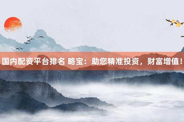 国内配资平台排名 略宝：助您精准投资，财富增值！
