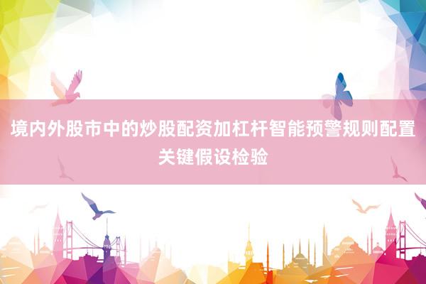 境内外股市中的炒股配资加杠杆智能预警规则配置关键假设检验