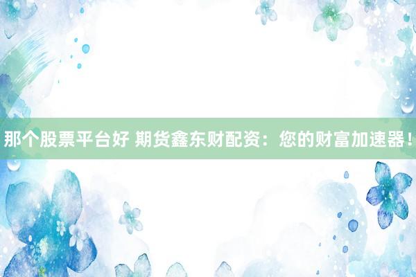 那个股票平台好 期货鑫东财配资：您的财富加速器！
